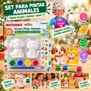 RI-0006113 Set para Pintar Figuras de Yeso Animales Motarro