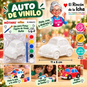 RI-0006123 Set para Pintar Figura de Vinilo Auto Motarro 11 x 6 cm