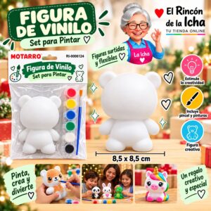 RI-0006124 Set para Pintar Figura de Vinilo Surtida Motarro 8,5 x 8,5 cm