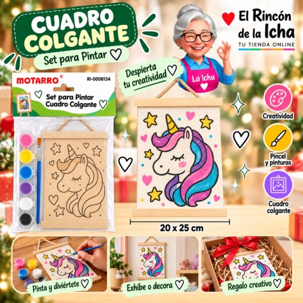 RI-0006134 Set para Pintar Cuadro Colgante Motarro 20 x 25 cm