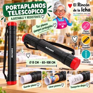 RI-0006152 Portaplanos Telescópico Motarro 8 cm x 65-108 cm