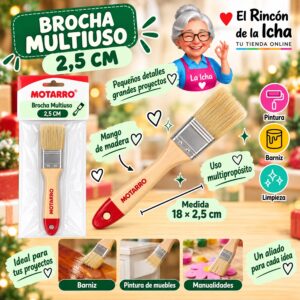 Brocha Multiuso Motarro 18 x 2,5 cm