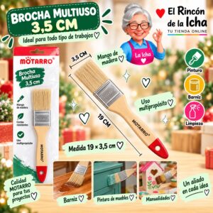 Brocha Multiuso Motarro 19 x 3,5 cm