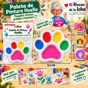 Paleta de Pintura Motarro Huella 8,5 x 12,5 cm