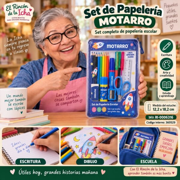 RI-0006316 Set de Papelería Motarro
