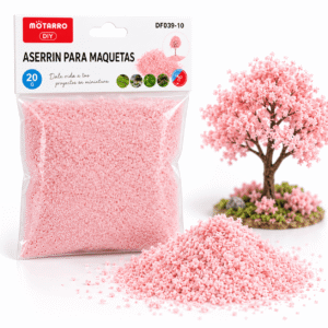 Aserrín para Maquetas Rosado 20 g Motarro DIY Aserrín para maquetas rosado Motarro DIY 20 g para modelismo, dioramas y proyectos escolares