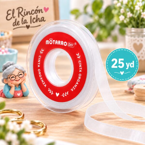 cinta-organza-blanca-25yd Cinta Organza Blanca 20 mm x 25 yd