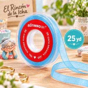 cinta-organza-celeste-25yd Cinta Organza Celeste 38 mm x 25 yd