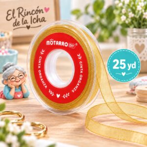 cinta-organza-dorada-25yd Cinta Organza Dorada 38 mm x 25 yd