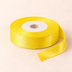 Cinta de Raso Amarillo Limón 20 mm x 25 yd Cinta de raso amarillo limón de 20 mm x 25 yd estilo El Rincón de la Icha