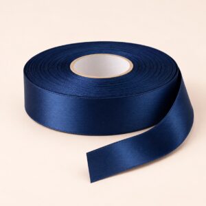 Cinta de Raso Azul Marino 20 mm x 25 yd Cinta de raso azul marino de 20 mm x 25 yd estilo El Rincón de la Icha