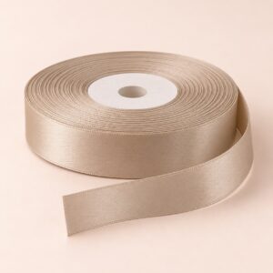 cinta-raso-beige-15mm-25yd-estilo-icha Cinta de raso beige de 15 mm x 25 yd estilo El Rincón de la Icha