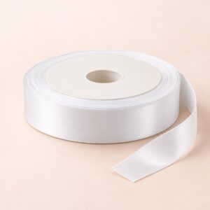 Cinta de Raso Blanco 20 mm x 25 yd Cinta de raso blanco de 20 mm x 25 yd estilo El Rincón de la Icha