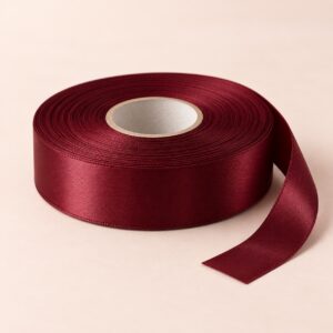 Cinta de Raso Burdeo 20 mm x 25 yd Cinta de raso burdeo de 20 mm x 25 yd estilo El Rincón de la Icha