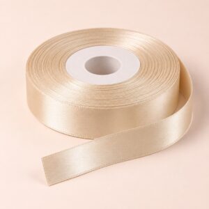 cinta-raso-champana-15mm-25yd-estilo-icha Cinta de raso champaña de 15 mm x 25 yd estilo El Rincón de la Icha