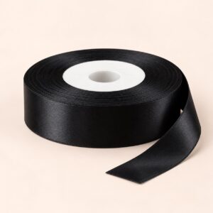 Cinta de Raso Negro 20 mm x 25 yd Cinta de raso negro de 20 mm x 25 yd estilo El Rincón de la Icha