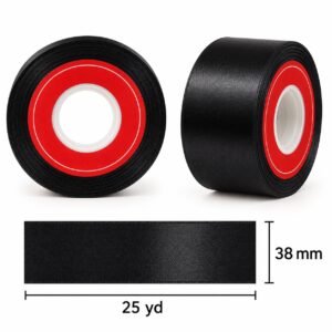 Cinta de Raso Negro 38 mm x 25 yd Cinta de raso negro de 38 mm x 25 yd con medidas estilo El Rincón de la Icha