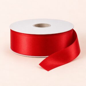 Cinta de Raso Rojo 25 mm x 25 yd Cinta de raso rojo de 25 mm x 25 yd estilo El Rincón de la Icha