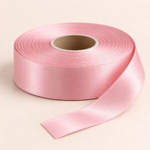 Cinta de Raso Rosado Claro 25 mm x 25 yd Cinta de raso rosado claro de 25 mm x 25 yd estilo El Rincón de la Icha