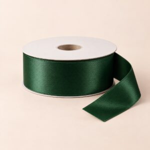 Cinta de Raso Verde Oscuro 25 mm x 25 yd Cinta de raso verde oscuro de 25 mm x 25 yd estilo El Rincón de la Icha