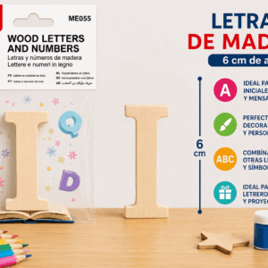 Letra I de Madera 6 cm para Manualidades y Decoración Letra I de madera de 6 cm para manualidades, decoración, nombres, iniciales y letreros personalizados