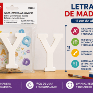 Letra Y de Madera 11 cm para Manualidades y Decoración Letra Y de madera de 11 cm para manualidades, decoración, nombres, iniciales y letreros personalizados