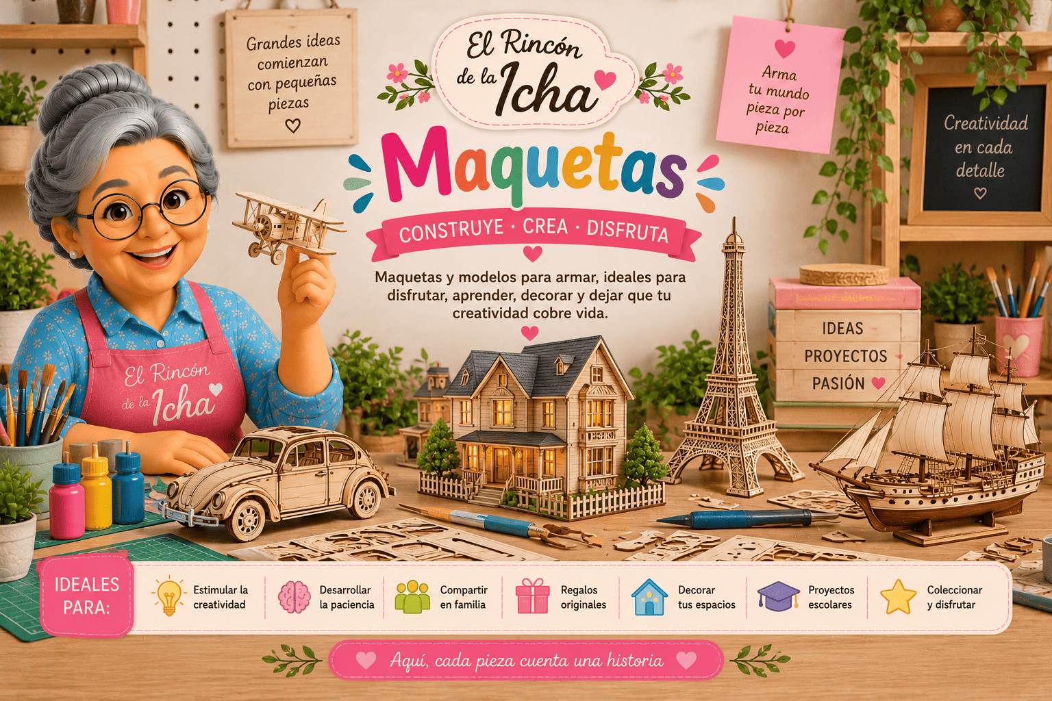 Maquetas y Modelos para Armar | El Rincón de la Icha Maquetas y modelos para armar, crear, aprender, decorar y disfrutar proyectos en familia