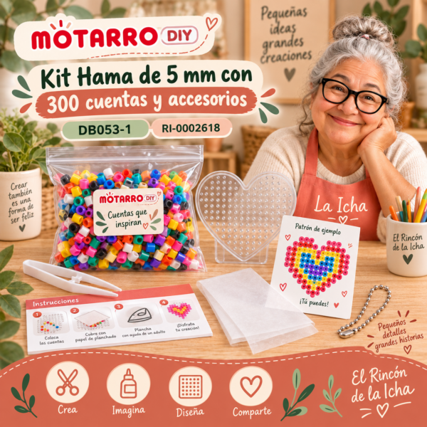 ri-0002618-db053-1 Kit Hama de 5 mm con 300 cuentas y accesorios