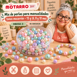 ri-0002626-db058-3 Mix de perlas para manualidades tonos macarrón – 15 g (6, 8 y 10 mm)