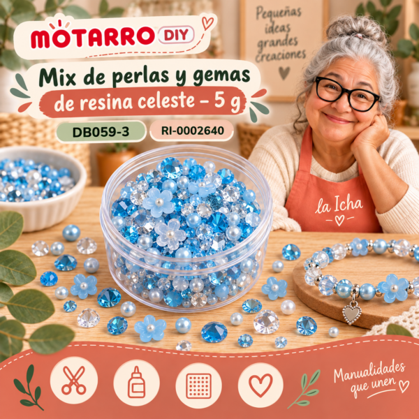 ri-0002640-db059-3 Mix de perlas y gemas de resina celeste – 5 g