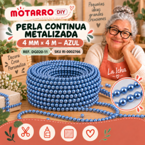 ri-0002766-dg020-11 Perla continua metalizada 4 mm × 4 m – Azul