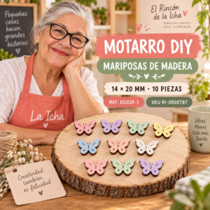 ri-0002787-dc025-1 Set de mariposas de madera – 14 × 20 mm – 10 piezas