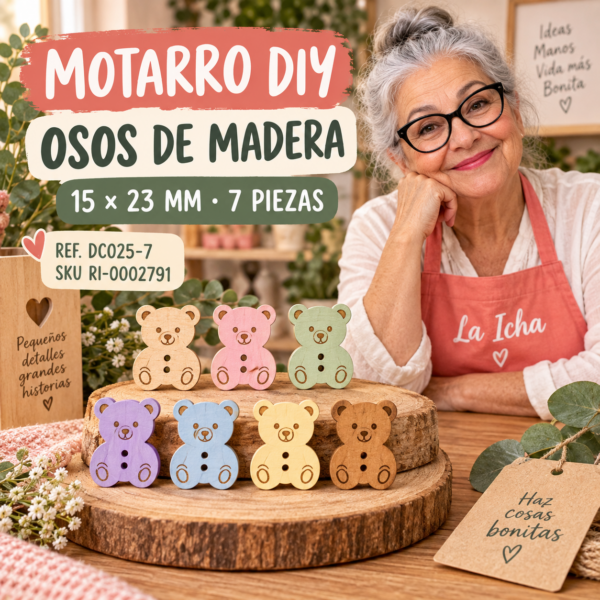 ri-0002791-dc025-7 Set de ositos de madera – 15 × 23 mm – 7 piezas
