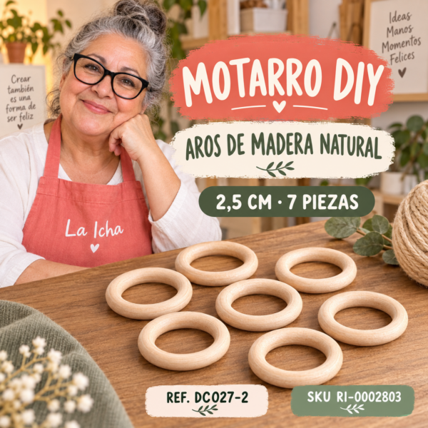 ri-0002803-dc027-2 Set de aros de madera natural – 2,5 cm – 7 piezas