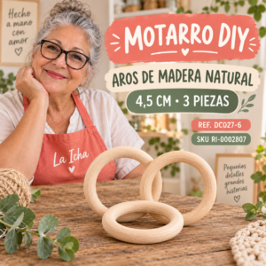 ri-0002807-dc027-6 Set de aros de madera natural – 4,5 cm – 3 piezas