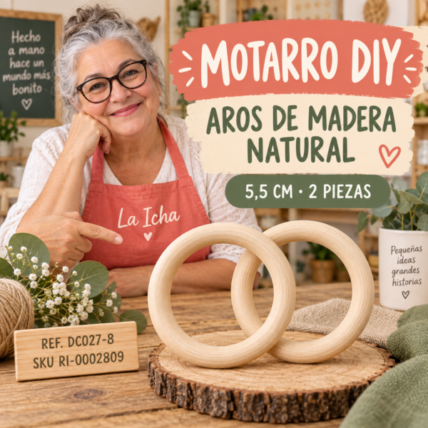 ri-0002809-dc027-8 Set de aros de madera natural – 5,5 cm – 2 piezas