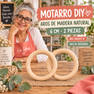 ri-0002810-dc027-9 Set de aros de madera natural – 6 cm – 2 piezas