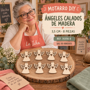 ri-0002825-dc036-8 Set de ángeles calados de madera natural – 3,5 cm – 8 piezas