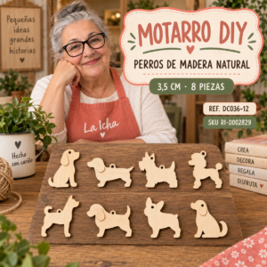 ri-0002829-dc036-12 Set de perros de madera natural – 3,5 cm – 8 piezas