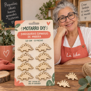 ri-0002837-dc036-20 Set de dinosaurios espinosos de madera natural – 3,5 cm – 8 piezas