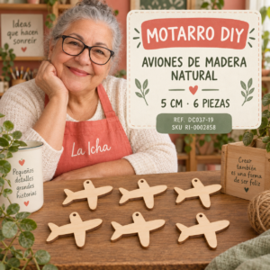ri-0002858-dc037-19 Set de aviones de madera natural – 5 cm – 6 piezas