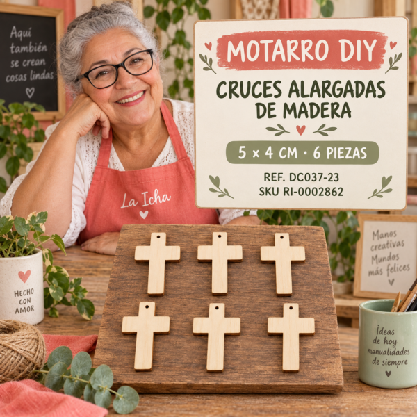ri-0002862-dc037-23 Set de cruces alargadas de madera natural – 5 × 4 cm – 6 piezas