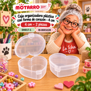ri-0003228-dh017-1 Caja organizadora plástica con forma de corazón – 4 cm – 2 piezas