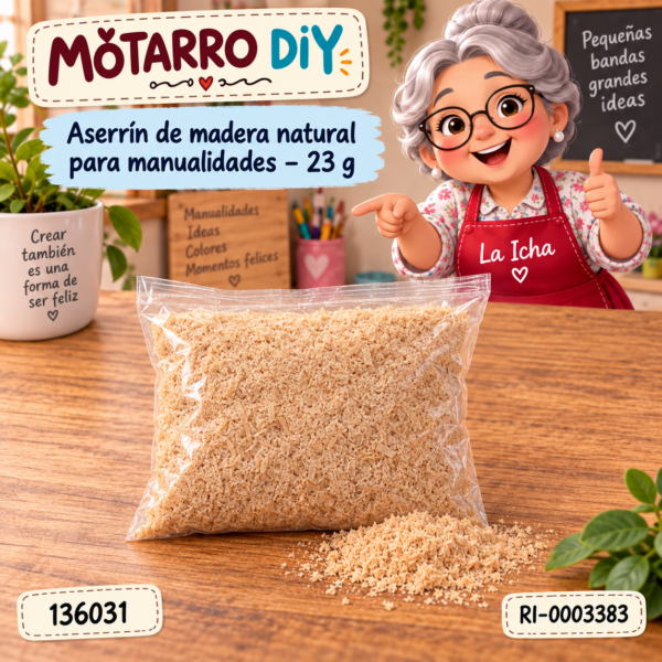 ri-0003383-136031 Aserrín de madera natural para manualidades – 23 g