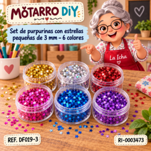 ri-0003473-df019-3 Set de purpurinas con estrellas pequeñas de 3 mm – 6 colores