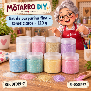 ri-0003477-df019-7 Set de purpurina fina – tonos claros – 120 g