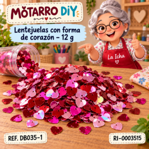 ri-0003515-db035-1 Lentejuelas con forma de corazón – 12 g