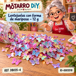 ri-0003518-db035-4 Lentejuelas con forma de mariposa – 12 g