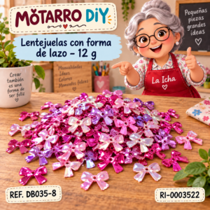 ri-0003522-db035-8 Lentejuelas con forma de lazo – 12 g