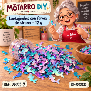 ri-0003523-db035-9 Lentejuelas con forma de sirena – 12 g